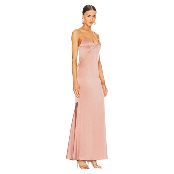 NWT Alice + Olivia Julietta Slip Dress in Burnt Rose - Picture 4 of 9